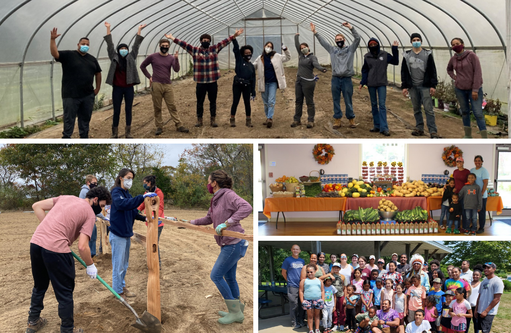 Collage of photos of Environmental Health and Justice volunteers