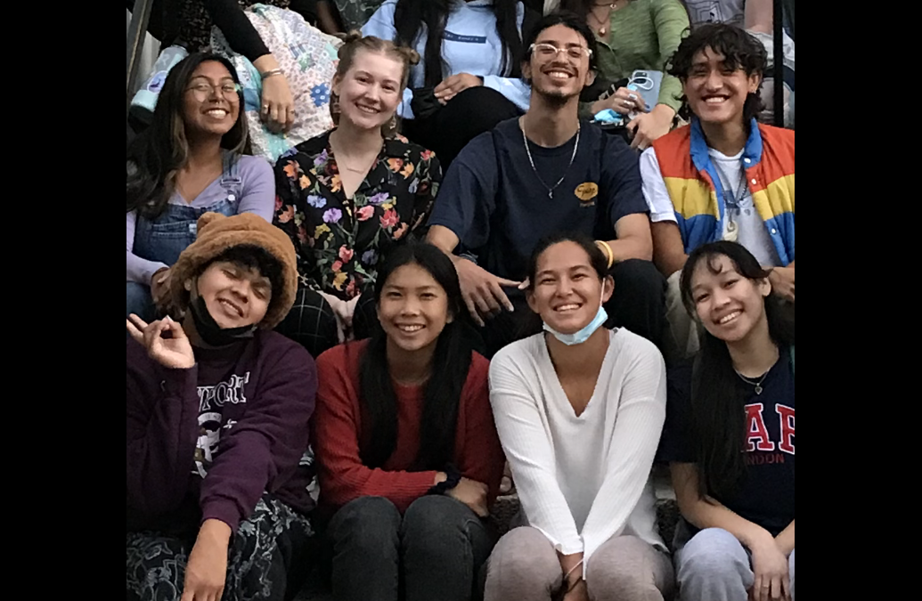 Students in front of the NAISI building