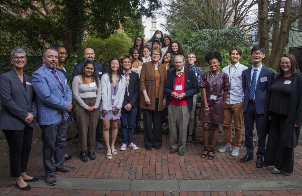 2022 Royce Fellowship Cohort with President Paxson and Chuck Royce