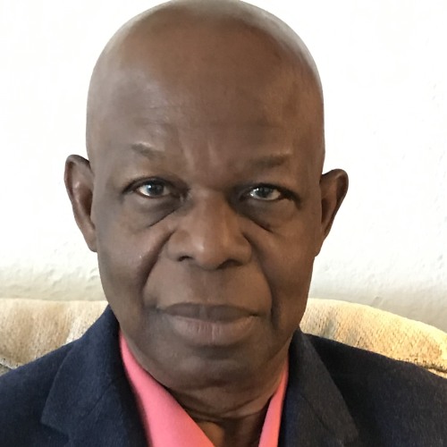 Headshot of Julius Kolawole wearing a navy sports coat in front of a white background.