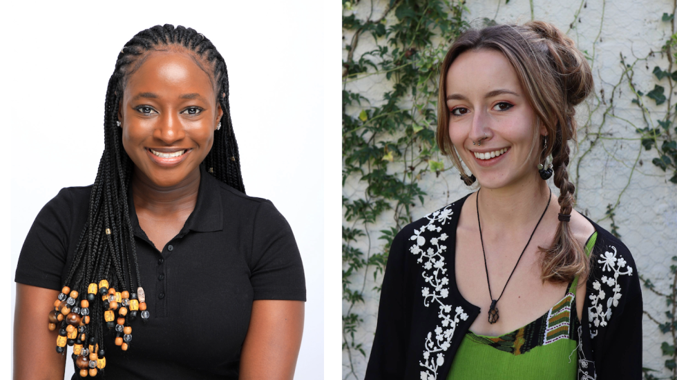 Headshots of Lucia Aremu and Yasmin Murray