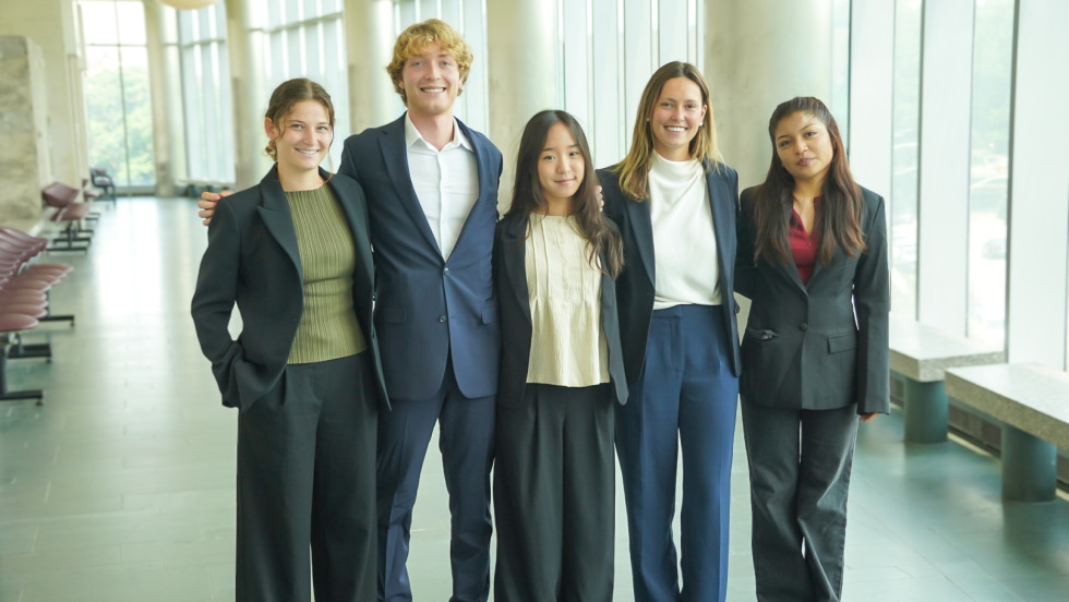 group of law students